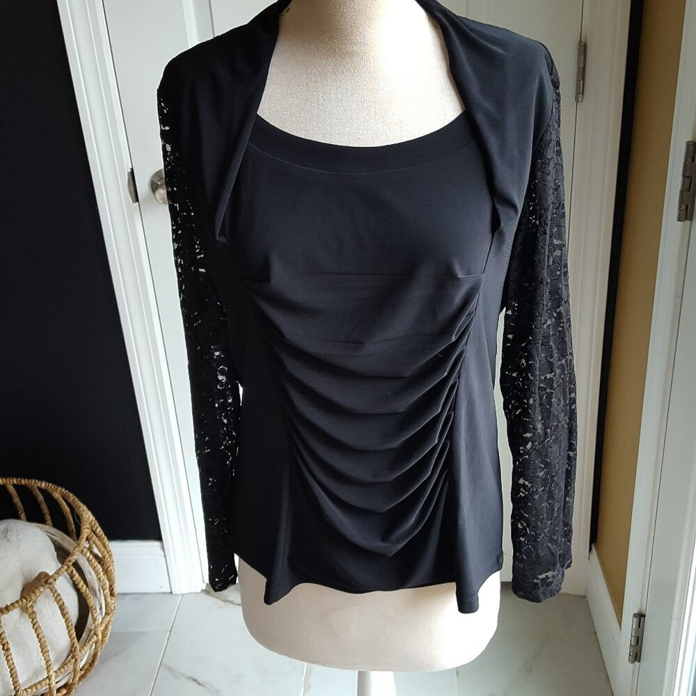 NWOT! NORTHSTYLE Lace SLEEVE Blouse SZ XL